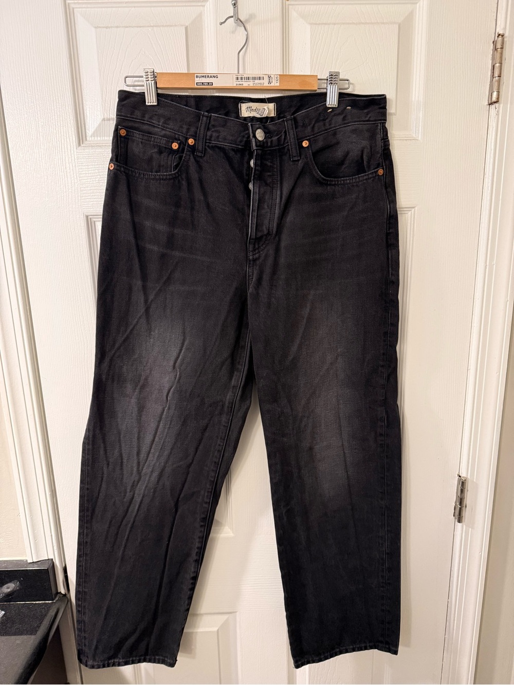 Madewell Black Straight-Leg Women's Jeans